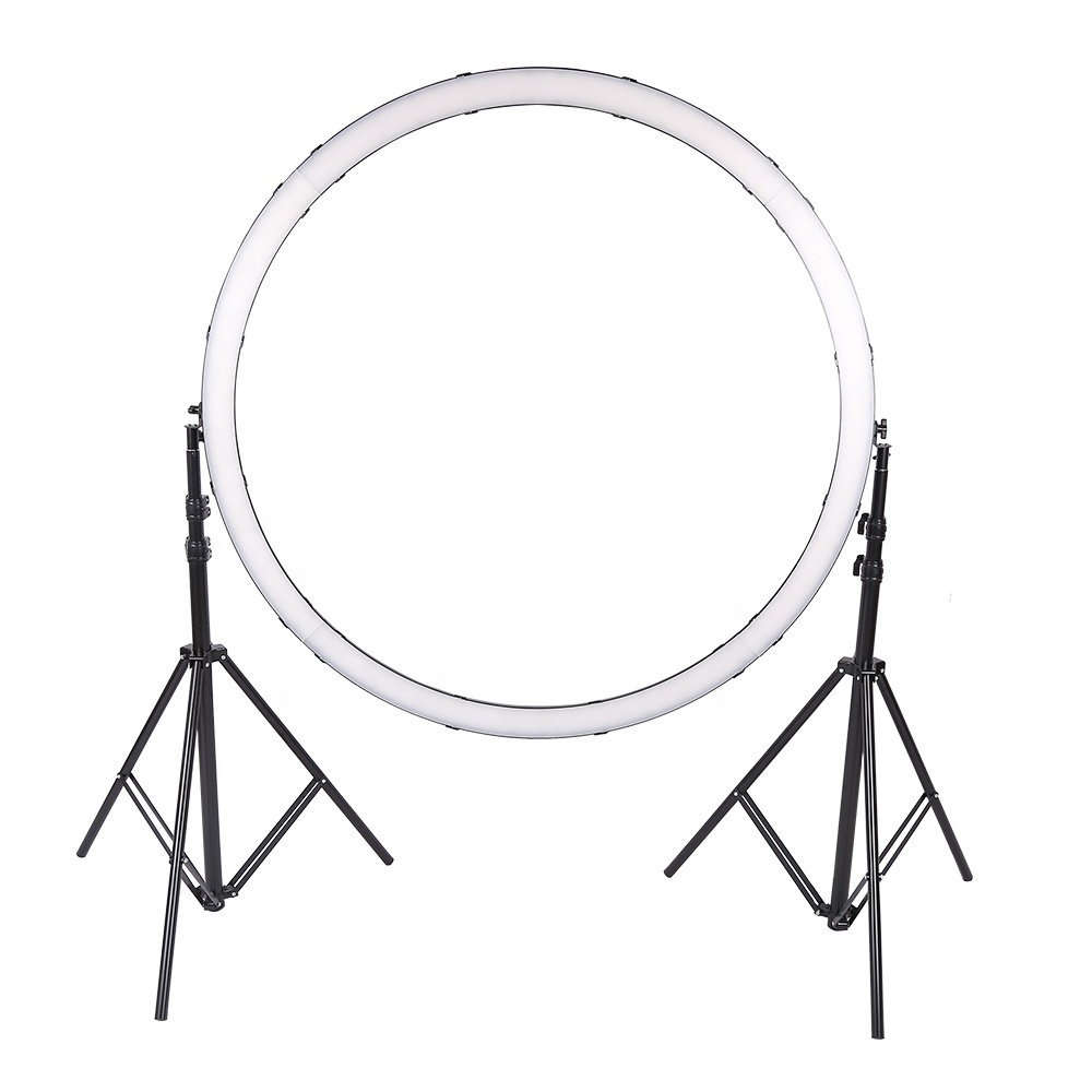 120W LEDリングライト、ワイヤーコントロール式、スタジ - Lighting In Photography Studio のレビューと価格