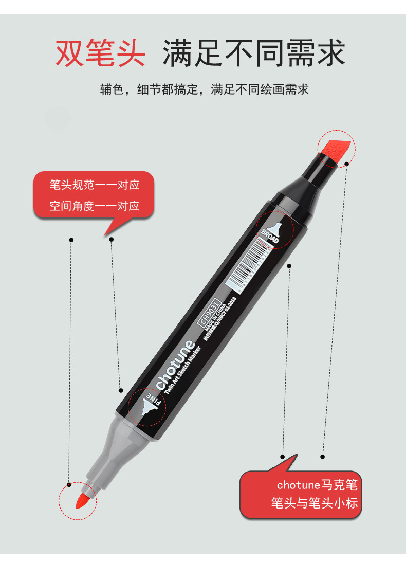 24-80 色双頭油性マーカーセットスケッチ描画グラフィティ - Coloured Gel Set のレビューと価格
