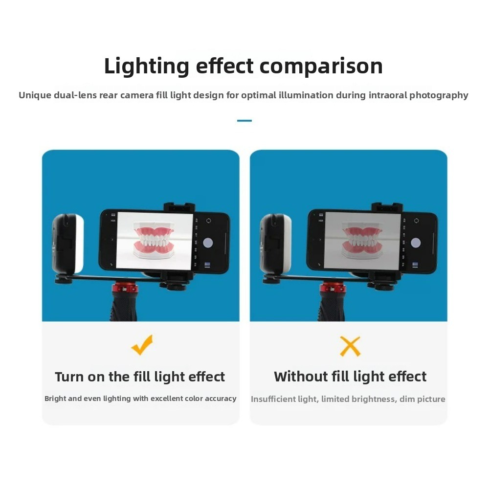 歯科用撮影ライト、スマートフォン用Bluetooth LED - Photography Lighting Portable のレビューと価格