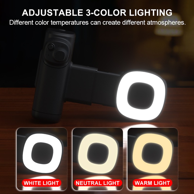 携帯電話用フィルライト、3色のフィルライト付き、角度調整可能 - Photography Lighting Angles のレビューと価格